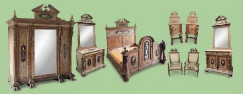 WARING GILLOWS EIGHT PIECE BEDROOM SUITE