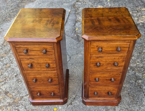 Pair of Victorian Mahogany Bedside Chests