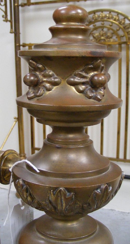 Restored Victorian Brass Half Tester Bedstead View VI