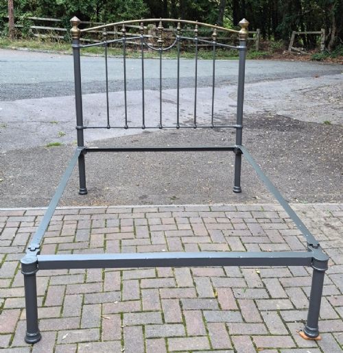 Victorian Double Size Brass and Iron Bedstead