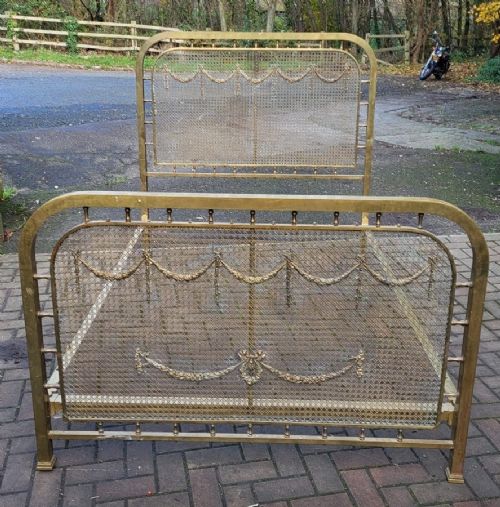 Victorian Double Size Brass Bedstead