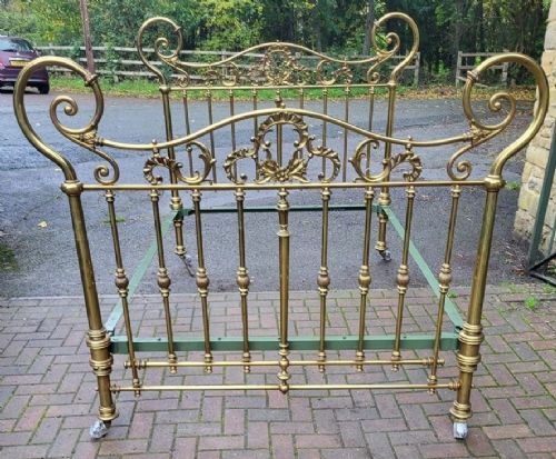Victorian King Size Brass Bedstead
