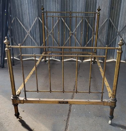 Rw Winfield Victorian Small Double Brass Bedstead