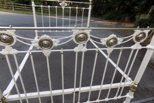Restored Victorian Brass and Iron Bedstead View II