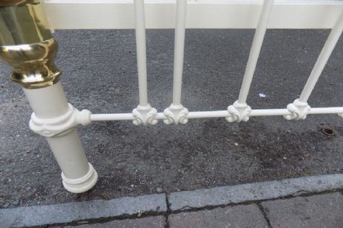 Restored Victorian Brass and Iron Bedstead View VIII