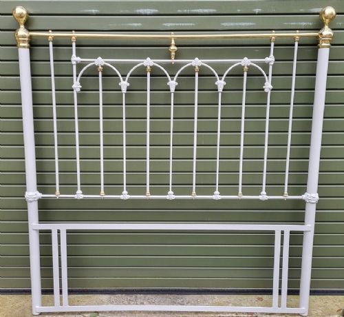 Victorian King Size Brass and Iron Headboard