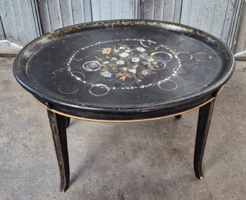 Victorian Papier Mache Tray Table