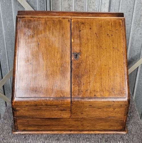 Victorian Oak Desk Box
