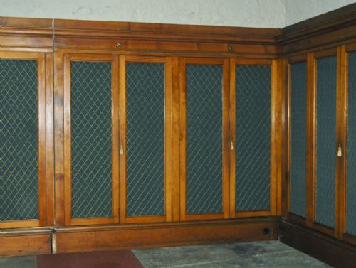 fig 3. Exceptionally Large Set Of Bespoke Made Antique Pine Library Bookcase Cabinets