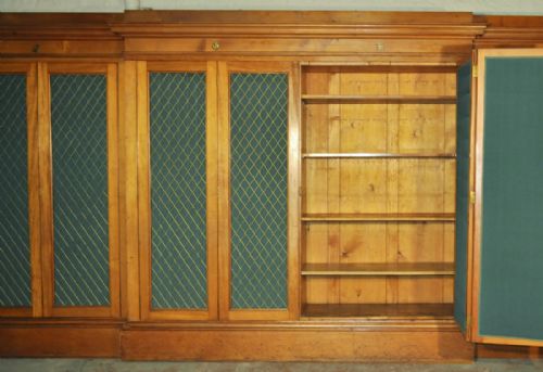 fig 5. Exceptionally Large Set Of Bespoke Made Antique Pine Library Bookcase Cabinets