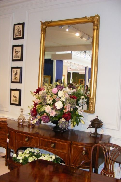 fig 1. Regency mirror. Hand carved and gilded mirror .C.1810