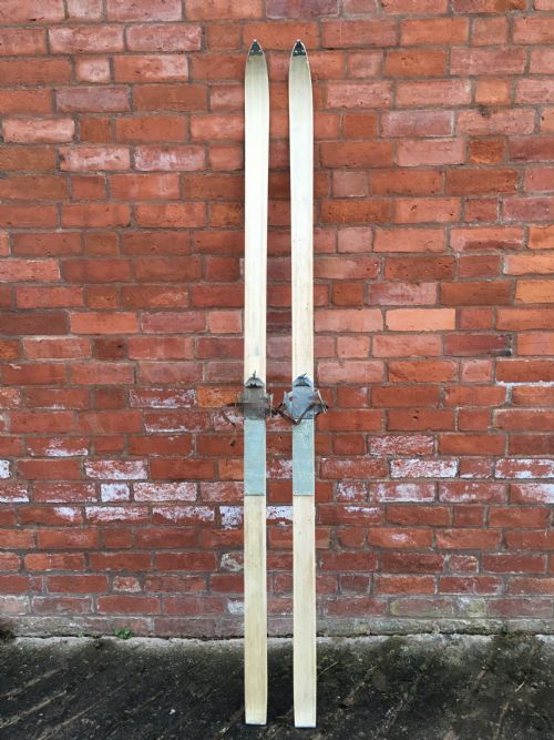 Pairs of Early Wooden Skis