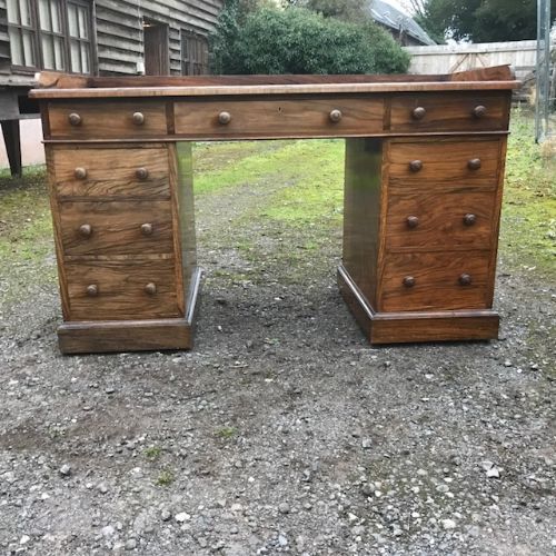 19thc Holland & Sons Walnut Desk