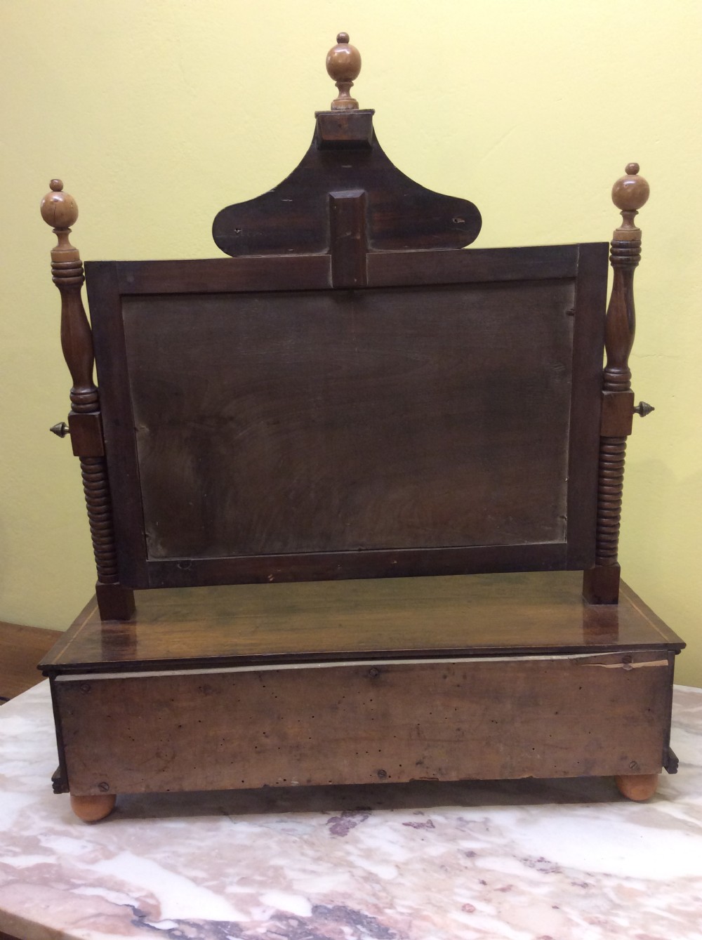 Regency Mahogany, Rosewwod and Yew wood dressing table mirror. View VII