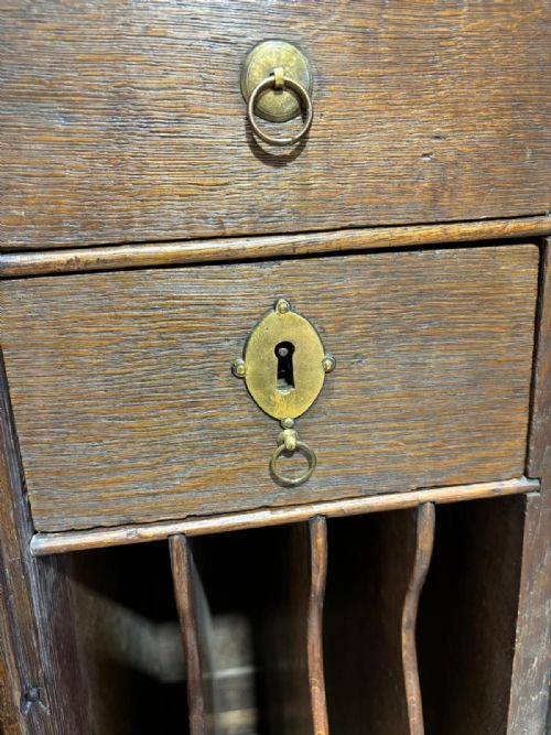 GEO II 18TH CENTURY OAK BOOKCASE - ADDITIONAL PHOTO 3