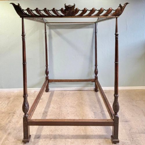 George II Mahogany Four Poster Bed - Wright & Elwick