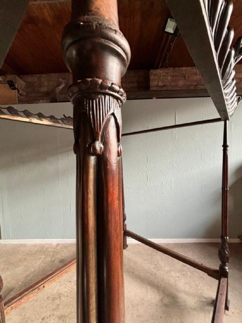 fig 2. George II Mahogany Four Poster Bed - Wright & Elwick