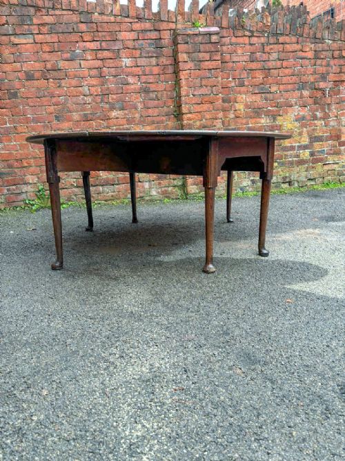 LARGE GEO II OAK GATE LEG TABLE - ADDITIONAL PHOTO 1