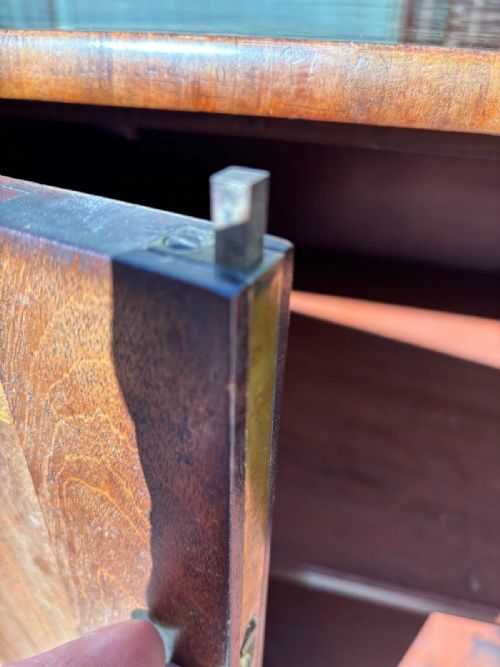 RARE PAIR 18TH C MAHOGANY SIDE CABINETS - ADDITIONAL PHOTO 5