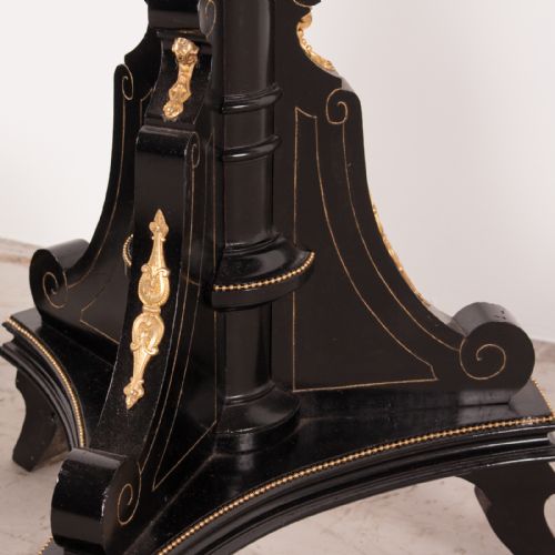 PAIR OF EBONISED HIGHLY DECORATIVE TORCHERES - ADDITIONAL PHOTO 7
