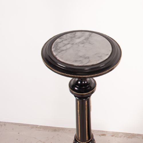 PAIR OF EBONISED HIGHLY DECORATIVE TORCHERES - ADDITIONAL PHOTO 10