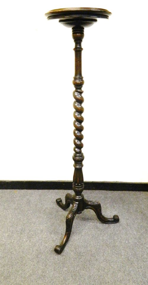 Mahogany Torchere
