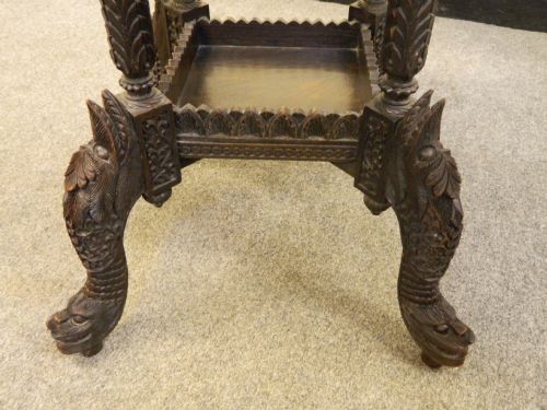 fig 1. carved anglo indian table