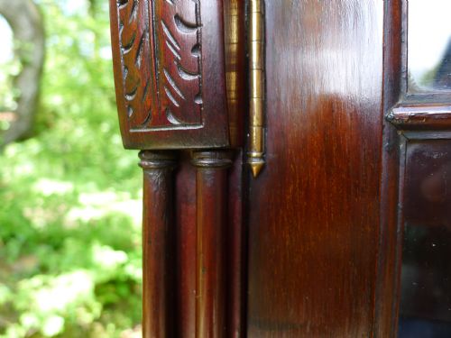 LATE VICTORIAN MAHOGANY ASTRAGAL GLAZED DISPLAY CABINET ON STAND - ADDITIONAL PHOTO 8
