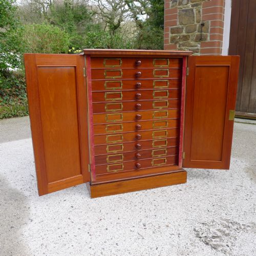 A Beautiful Top Quality Collectors  Cabinet with Important Historical Provenance. Property of the Late Alice Blanche Balfour. Circa 1870.