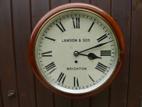 A Fine English Fusee Dial Clock by Lawson and Son, Brighton. Circa 1890.