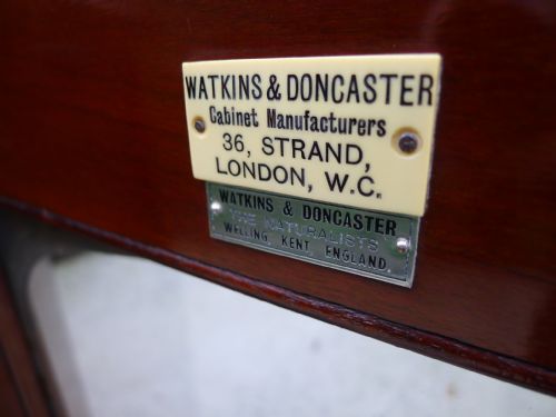 fig 2. A SUPERB WATKINS & DONCASTER 20 DRAWER MAHOGANY COLLECTORS CABINET. CIRCA 1900.