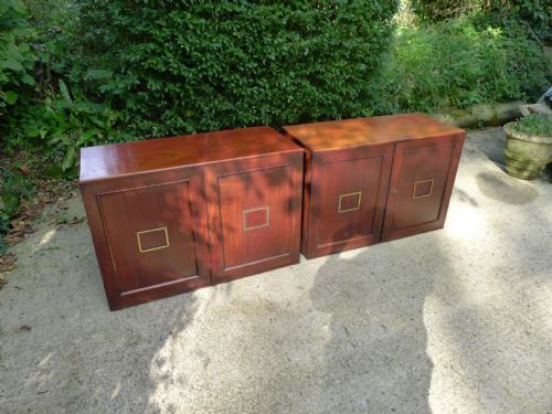 A Very Near Pair of Victorian Mahogany 16 Drawer Collectors Cabinets. Circa 1860.