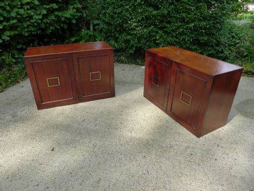 fig 1. A VERY NEAR PAIR OF VICTORIAN MAHOGANY 16 DRAWER COLLECTORS CABINETS. CIRCA 1860.