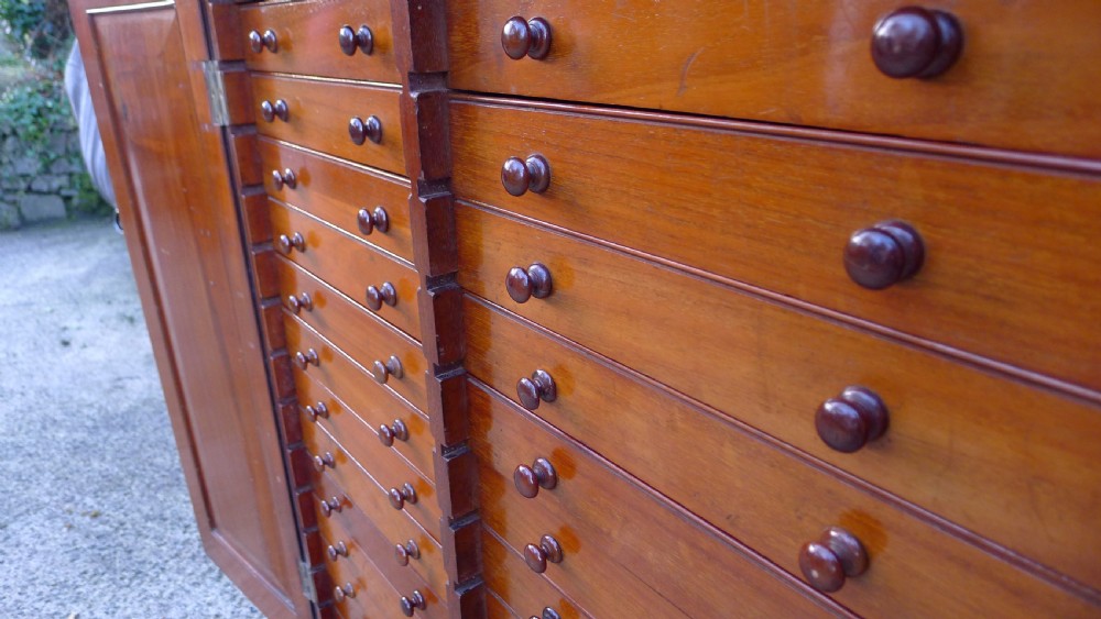A VICTORIAN MAHOGANY 30 DRAWER COLLECTORS CABINET CIRCA 1880. View VII