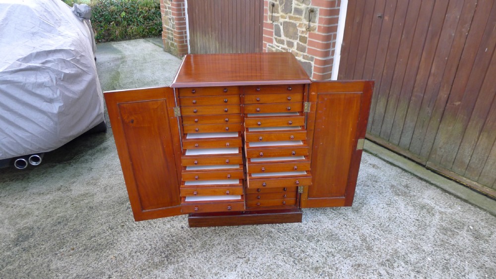 A VICTORIAN MAHOGANY 30 DRAWER COLLECTORS CABINET CIRCA 1880. View XV