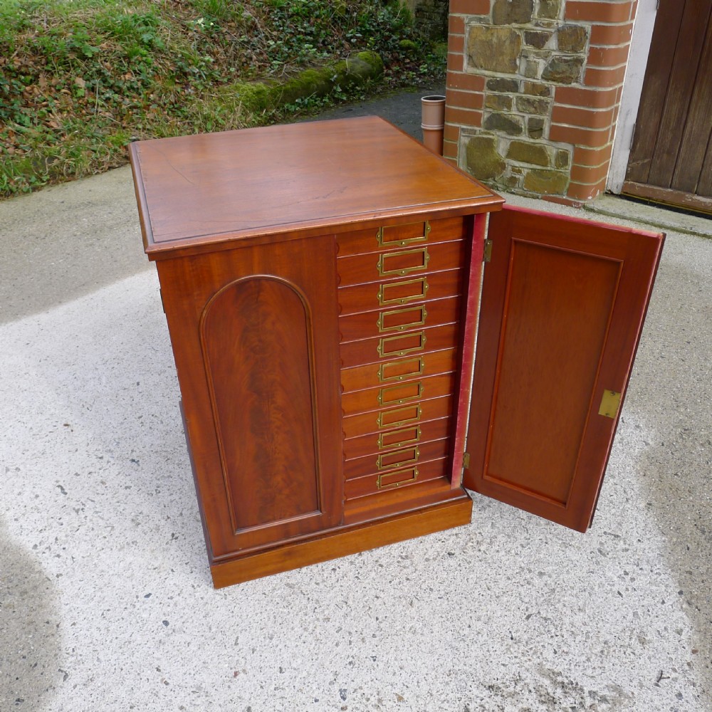 A BEAUTIFUL TOP QUALITY COLLECTORS  CABINET WITH IMPORTANT HISTORICAL PROVENANCE. PROPERTY OF THE LATE ALICE BLANCHE BALFOUR. CIRCA 1870. View V