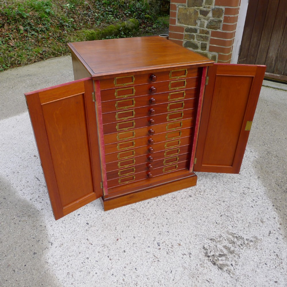 A BEAUTIFUL TOP QUALITY COLLECTORS  CABINET WITH IMPORTANT HISTORICAL PROVENANCE. PROPERTY OF THE LATE ALICE BLANCHE BALFOUR. CIRCA 1870. View VII
