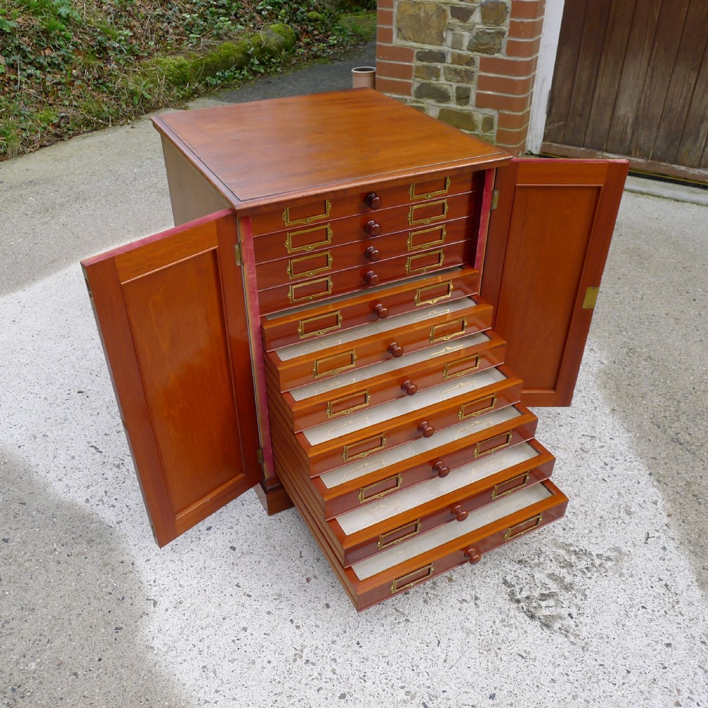 A BEAUTIFUL TOP QUALITY COLLECTORS  CABINET WITH IMPORTANT HISTORICAL PROVENANCE. PROPERTY OF THE LATE ALICE BLANCHE BALFOUR. CIRCA 1870. View VIII