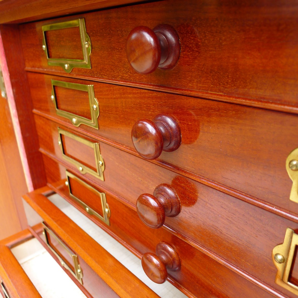 A BEAUTIFUL TOP QUALITY COLLECTORS  CABINET WITH IMPORTANT HISTORICAL PROVENANCE. PROPERTY OF THE LATE ALICE BLANCHE BALFOUR. CIRCA 1870. View X