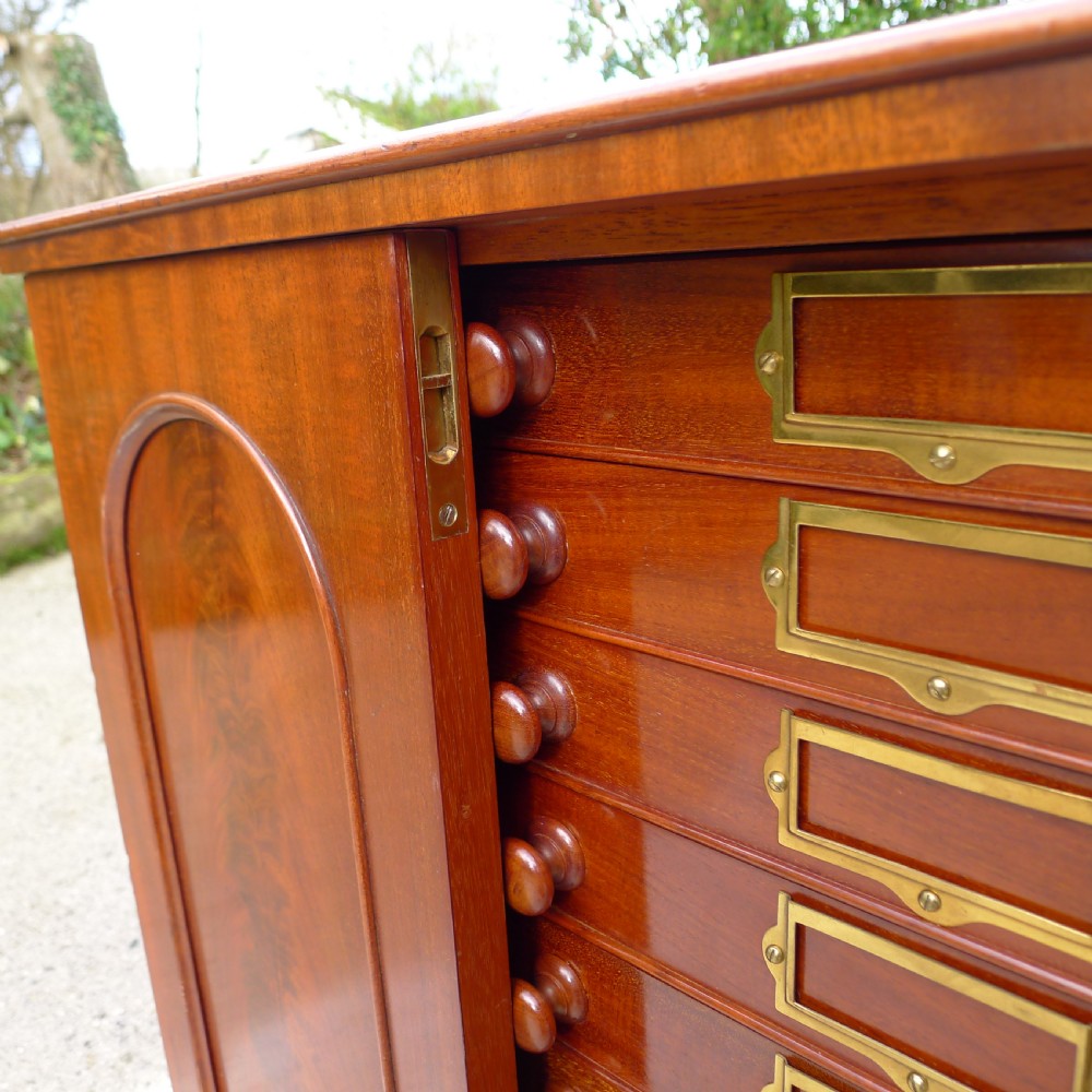 A BEAUTIFUL TOP QUALITY COLLECTORS  CABINET WITH IMPORTANT HISTORICAL PROVENANCE. PROPERTY OF THE LATE ALICE BLANCHE BALFOUR. CIRCA 1870. View XV