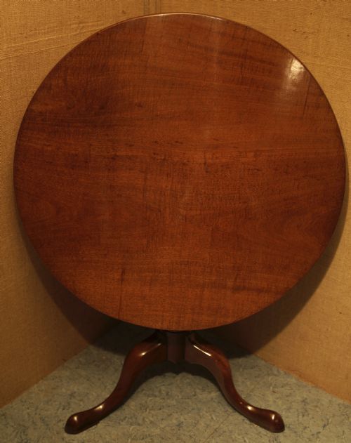 heavy quality georgian mahogany tripod table - CATEGORY: ANTIQUE TABLES - DATED 1750