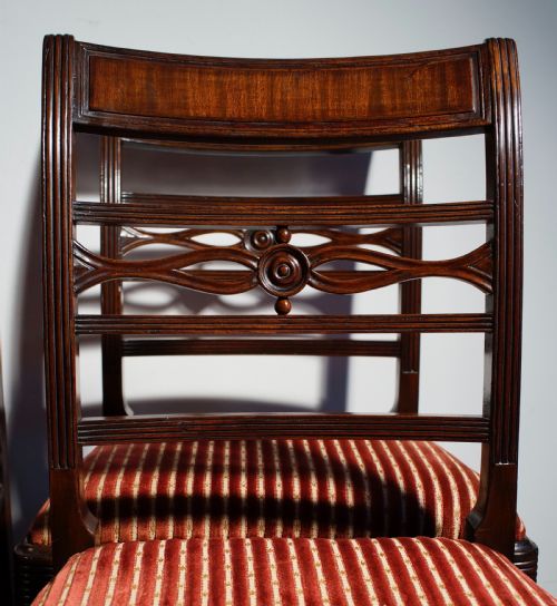 SET OF 4 MAHOGANY DINING CHAIRS CIRCA 1820 - ADDITIONAL PHOTO 2