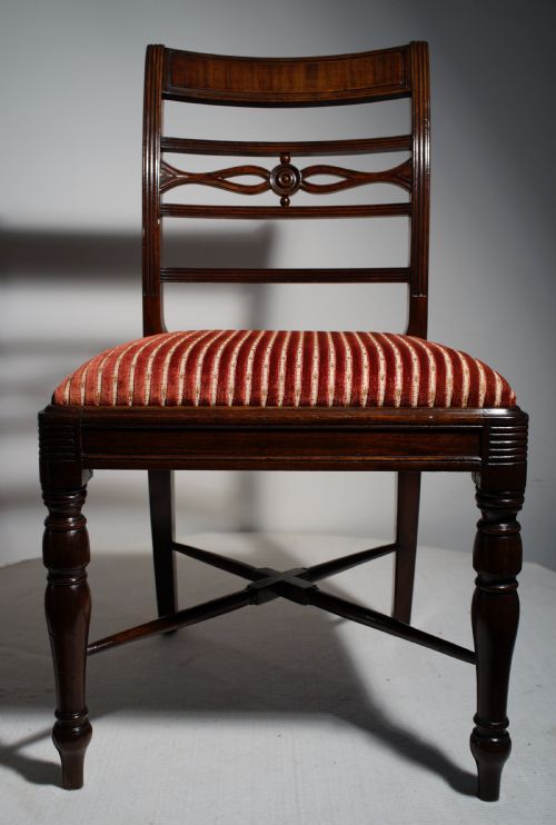 SET OF 4 MAHOGANY DINING CHAIRS CIRCA 1820 - ADDITIONAL PHOTO 5