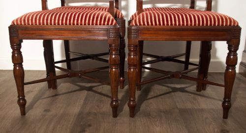SET OF 4 MAHOGANY DINING CHAIRS CIRCA 1820 - ADDITIONAL PHOTO 6