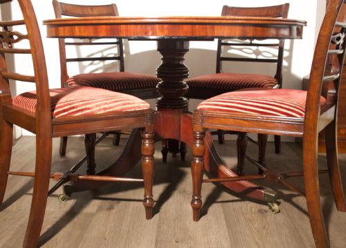 SET OF 4 MAHOGANY DINING CHAIRS CIRCA 1820 - ADDITIONAL PHOTO 8