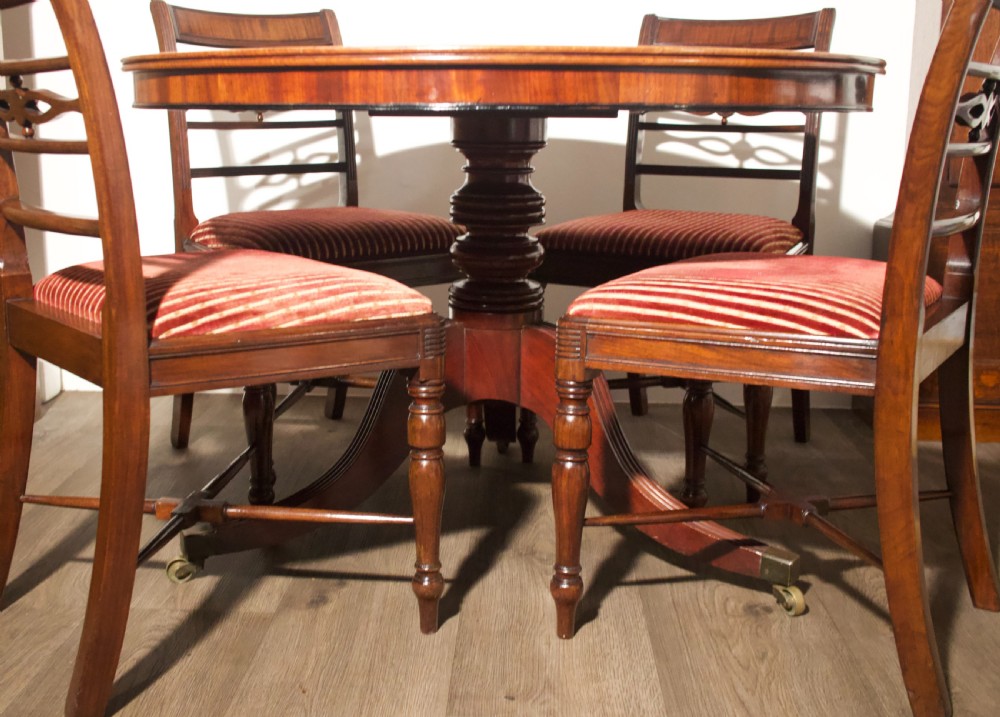 Set of 4 Mahogany dining chairs Circa 1820 View IX