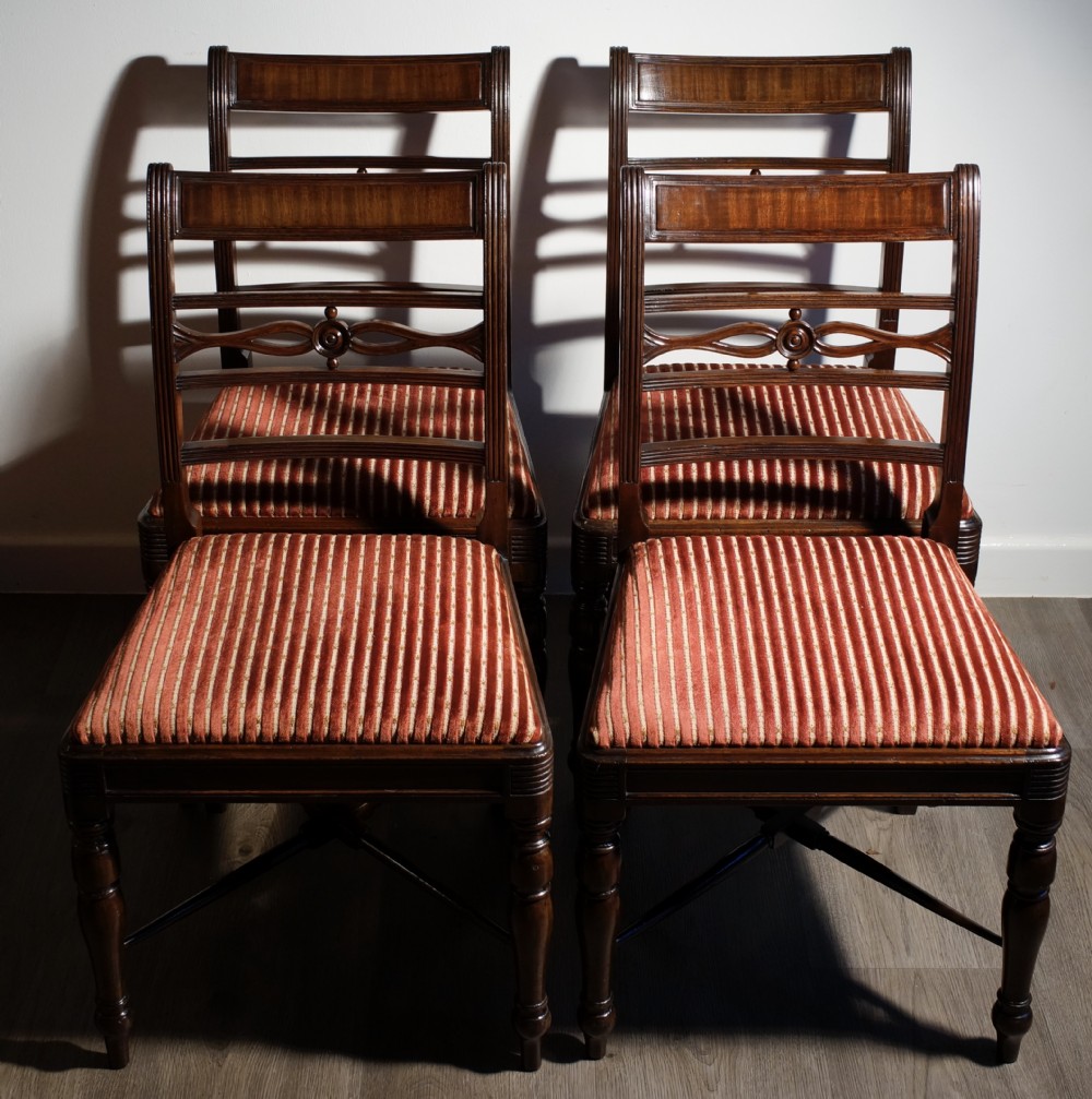 Set of 4 Mahogany dining chairs Circa 1820