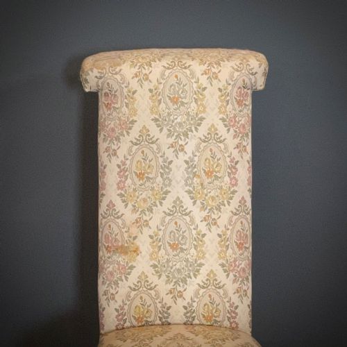fig 2. Attractive Antique Victorian Prie Dieu Mahogany Prayer Chair For Reupholstery