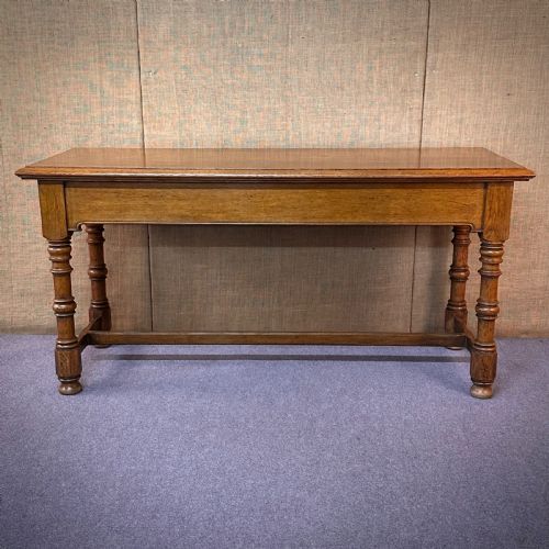 ATTRACTIVE LARGE ANTIQUE VICTORIAN OAK TALL CONSOLE TABLE