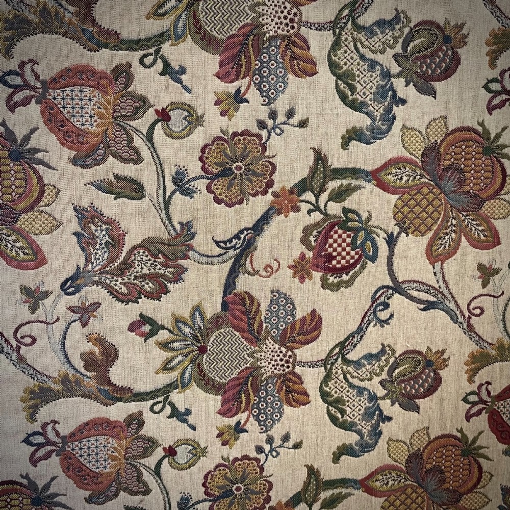 Lovely Antique Victorian Large Tapestry Mahogany Three Panel Fire Screen View V
